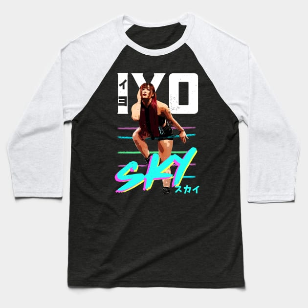 IYO SKY RING Baseball T-Shirt by RetroVania